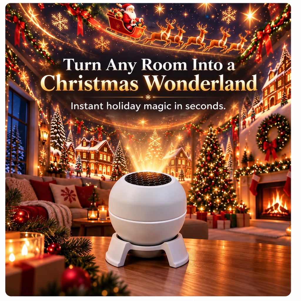 Projetor de Natal com projeção decorativa